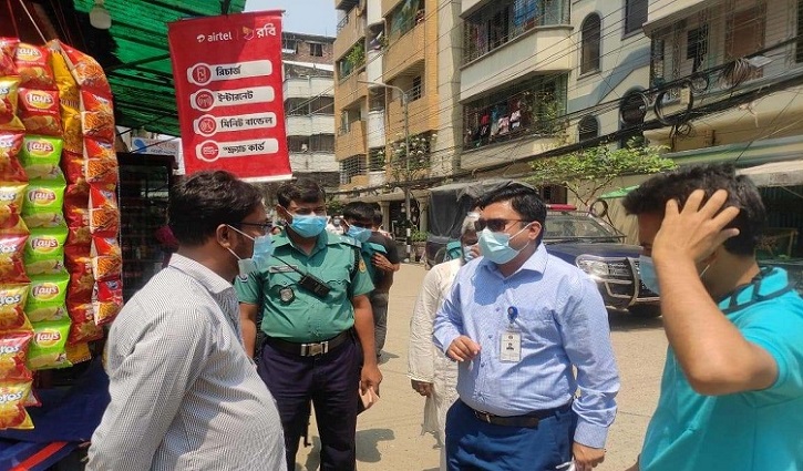 লকডাউন নিশ্চিত করতে ডিএনসিসির মোবাইল কোর্ট