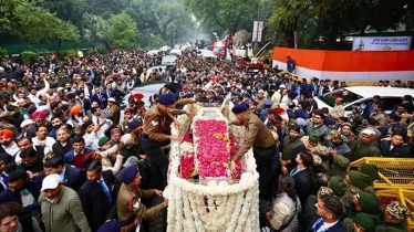 রাষ্ট্রীয় মর্যাদায় মনমোহন সিংয়ের শেষকৃত্য সম্পন্ন